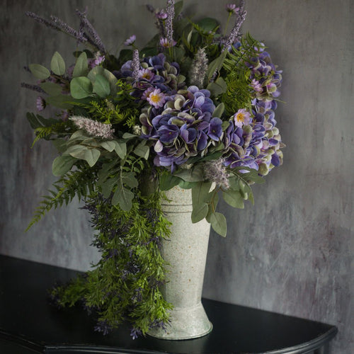 24" Dark Purple Wildflower Spray