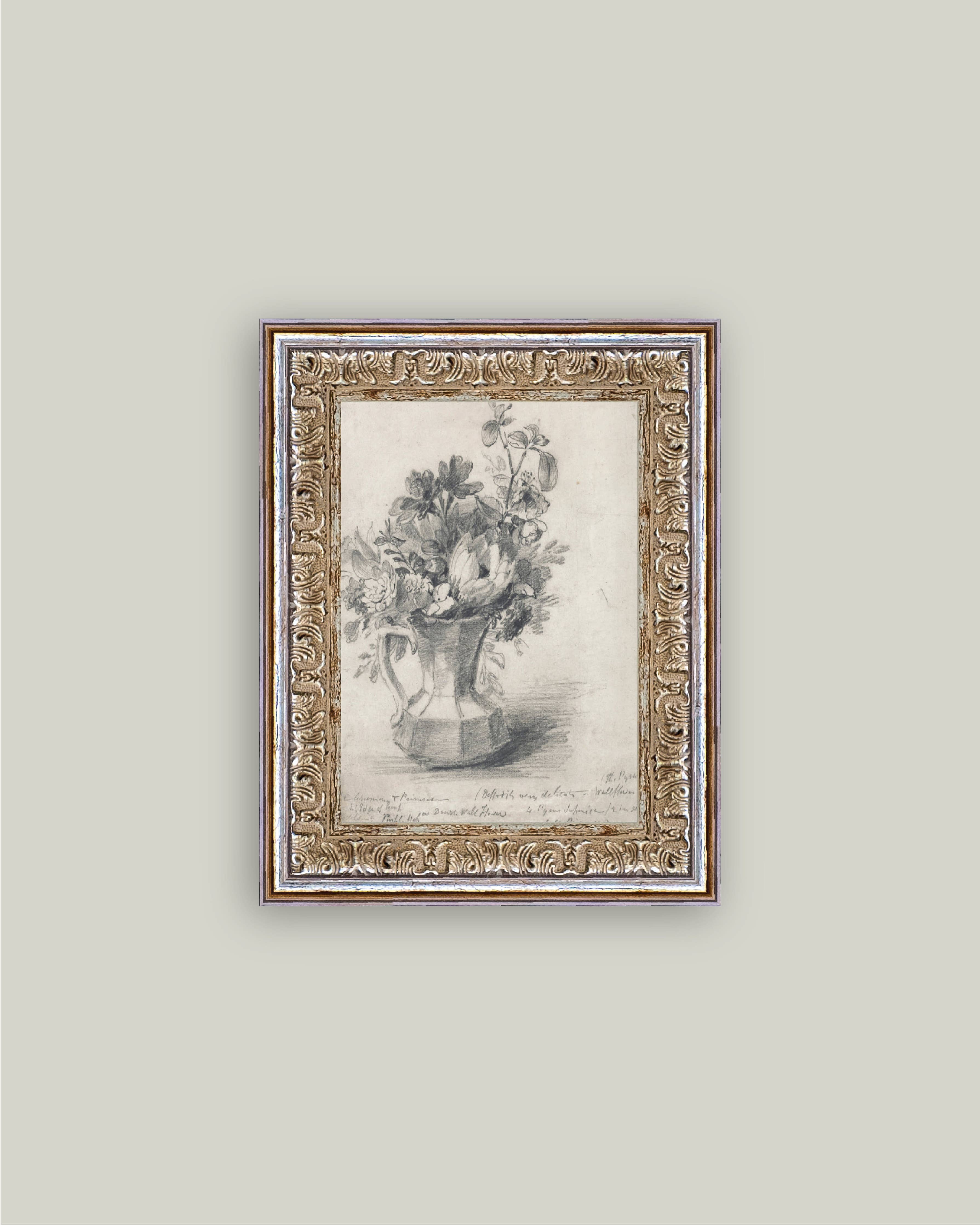 Sketch Flowers in a Pitcher