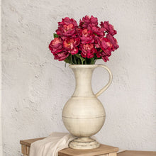 25" Burgundy Peony Stem - Faux Flower Decor
