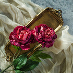 25" Burgundy Peony Stem - Faux Flower Decor