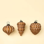 Heirloom Cone Rustic Pink Orn.
