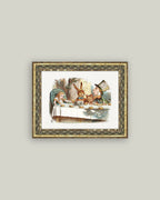 Tea Party with the Mad Hatter Framed Antique Art