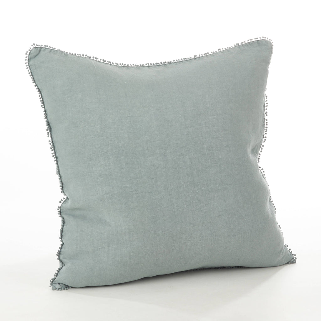 Pompom Design Pillow - Down Filled