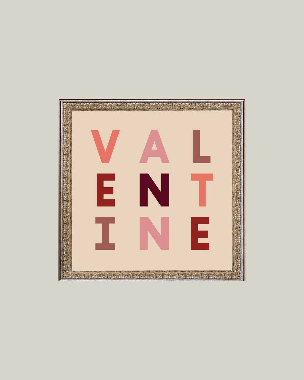 Valentine Framed Antique Art