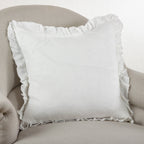 Ruffled Design Pillow - Down Filled