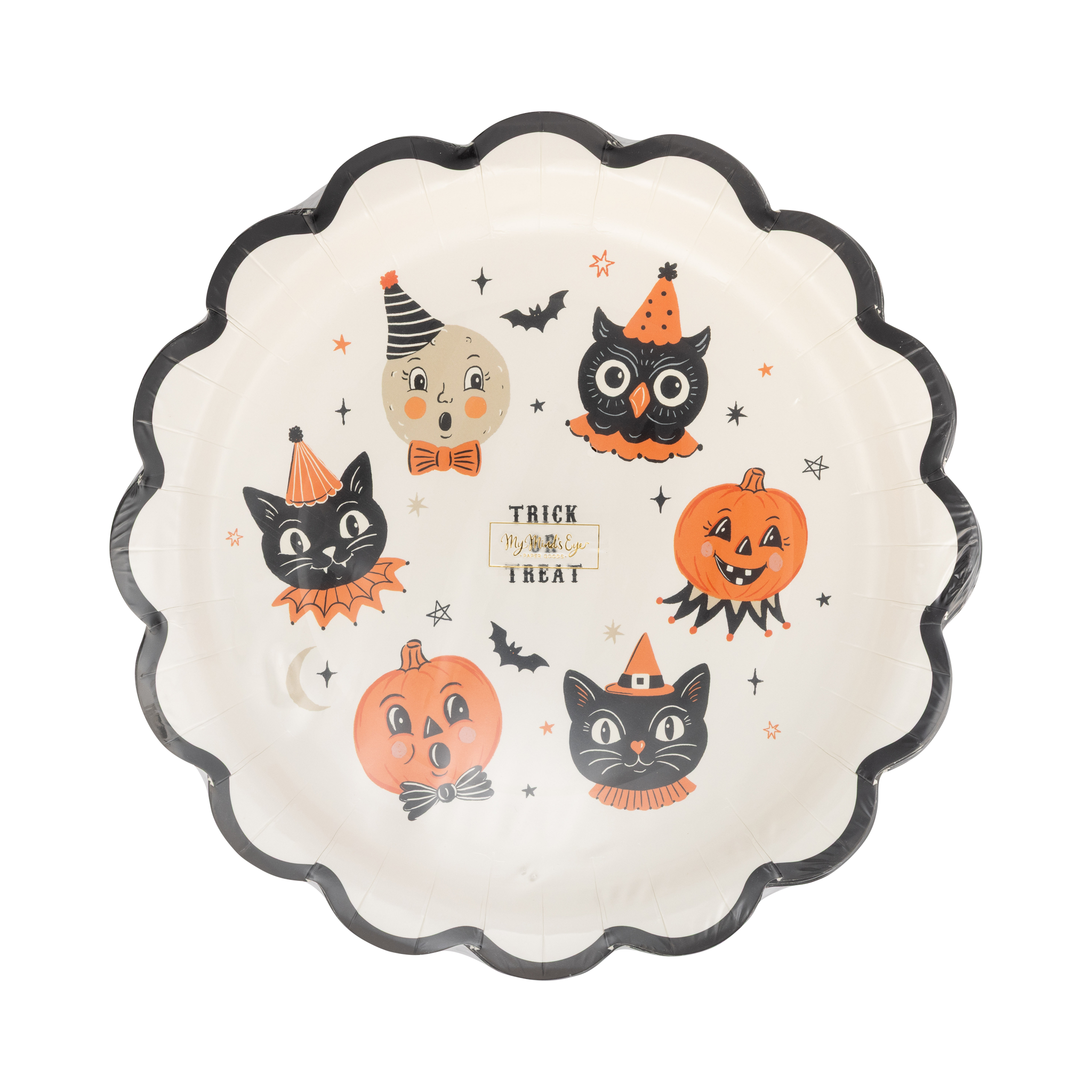 Vintage Halloween Characters Plate