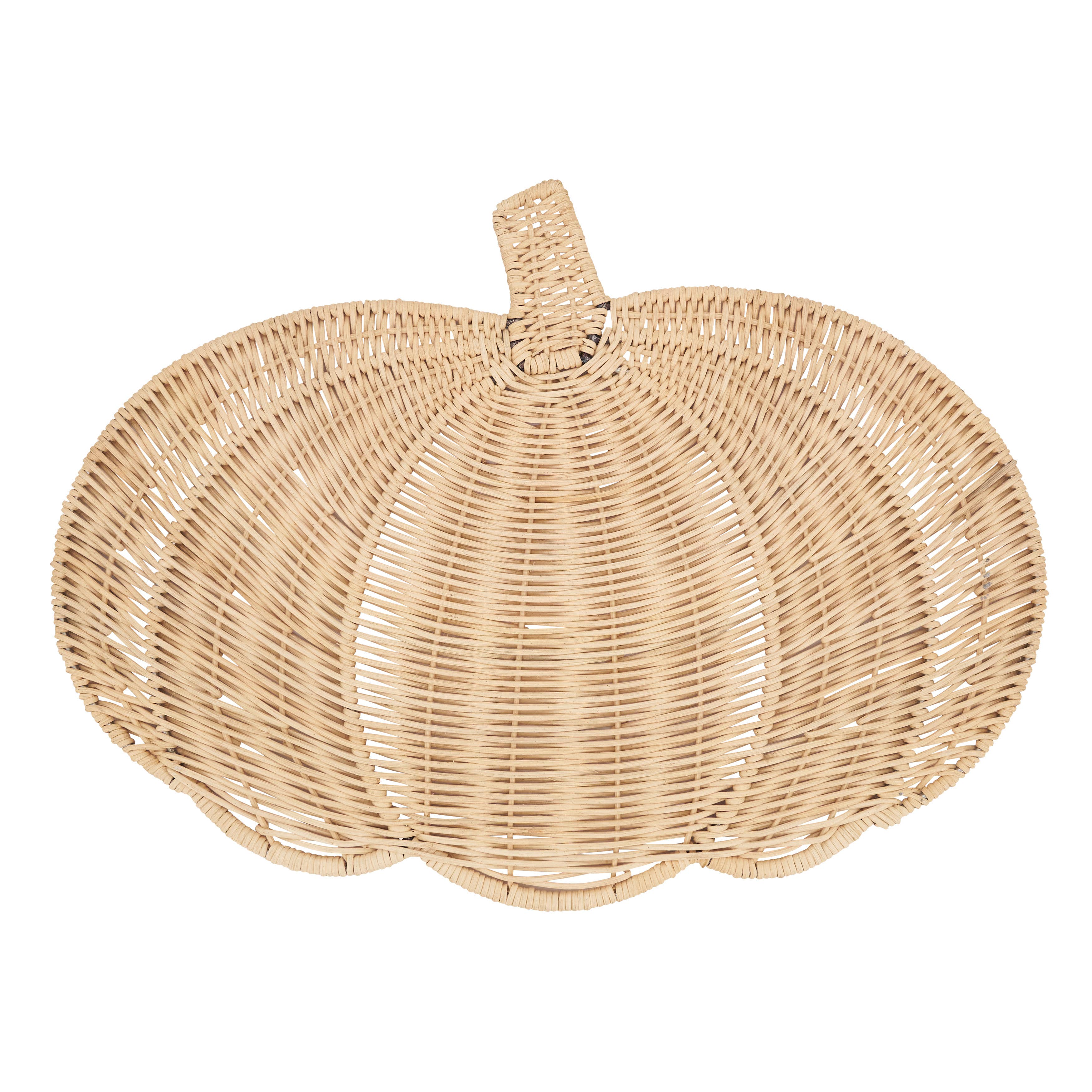 Fall Harvest Rattan Pumpkin Placemat
