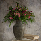 27" Pink Poppy Spray - Faux Flower Decor