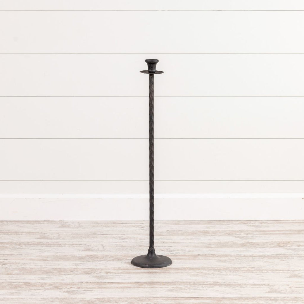 28" Black Tall Taper Candlestick