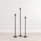 28" Black Tall Taper Candlestick