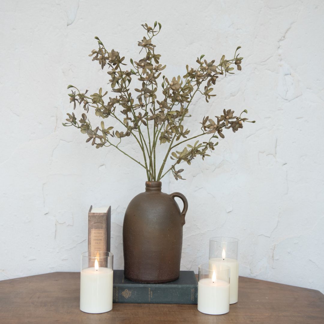 28.5" Olive Green Oncidium Orchid Spray