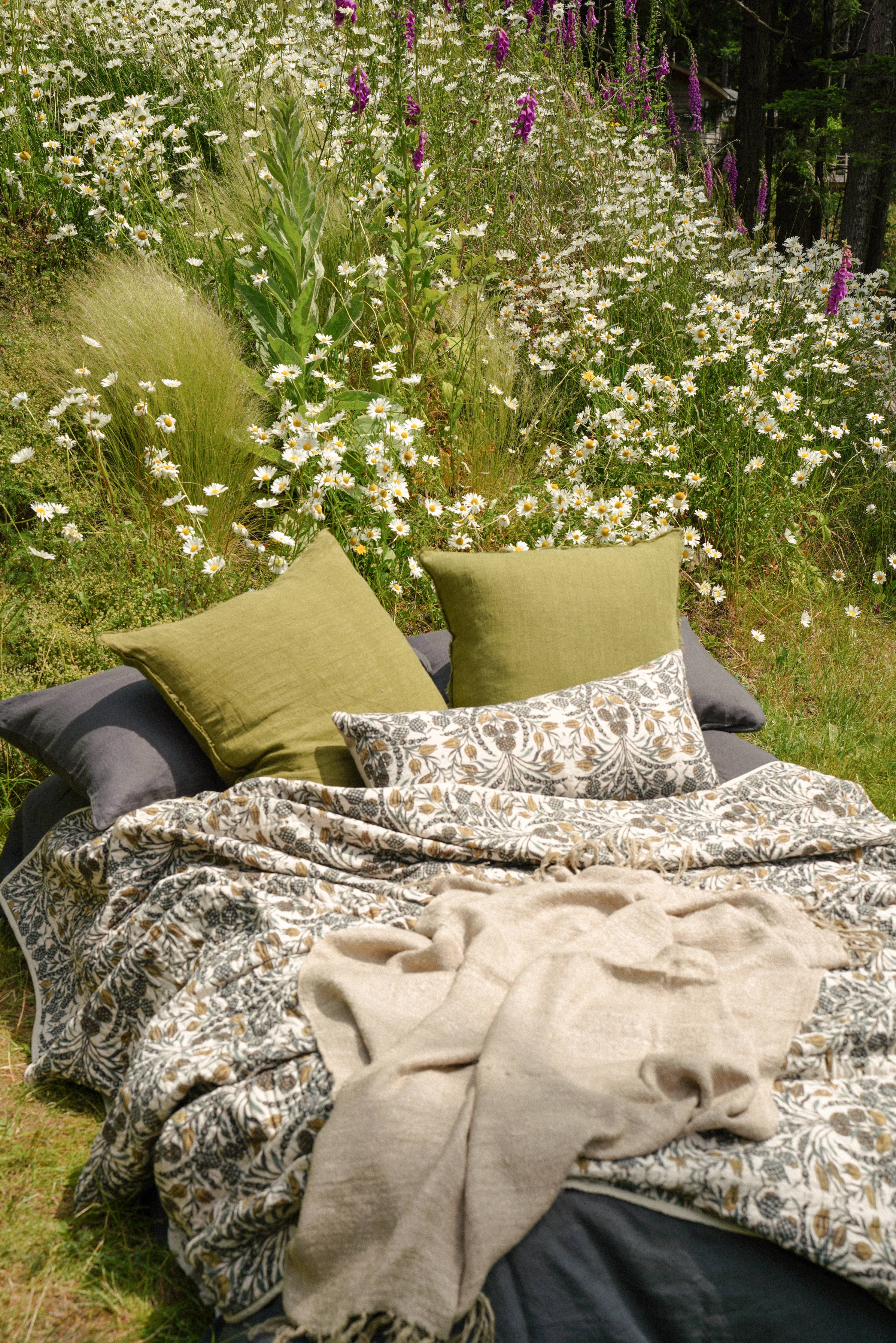 14x31 Tropicana Kantha Pillow