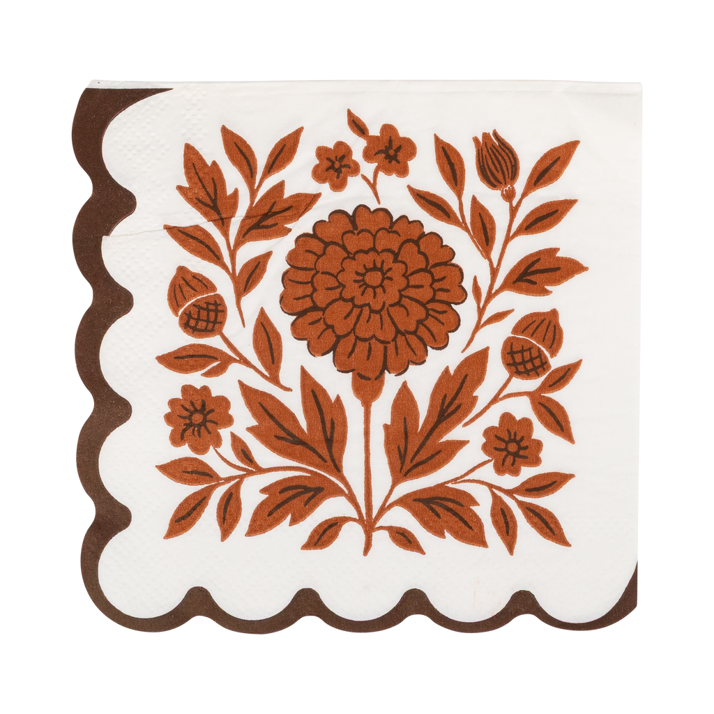 Fall Flora Cocktail Napkin
