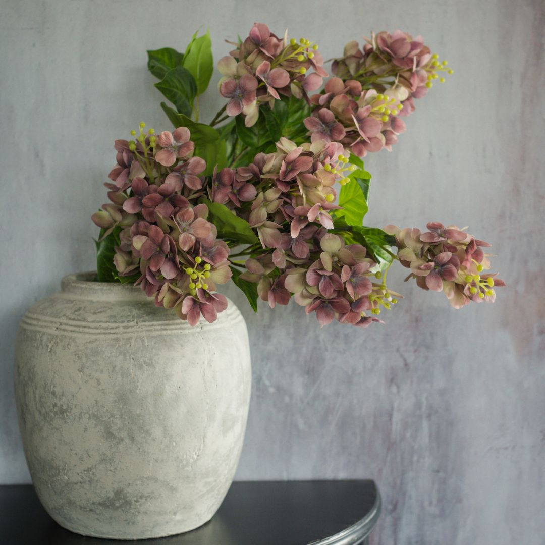 29" Mauve Cone Hydrangea Spray Decor