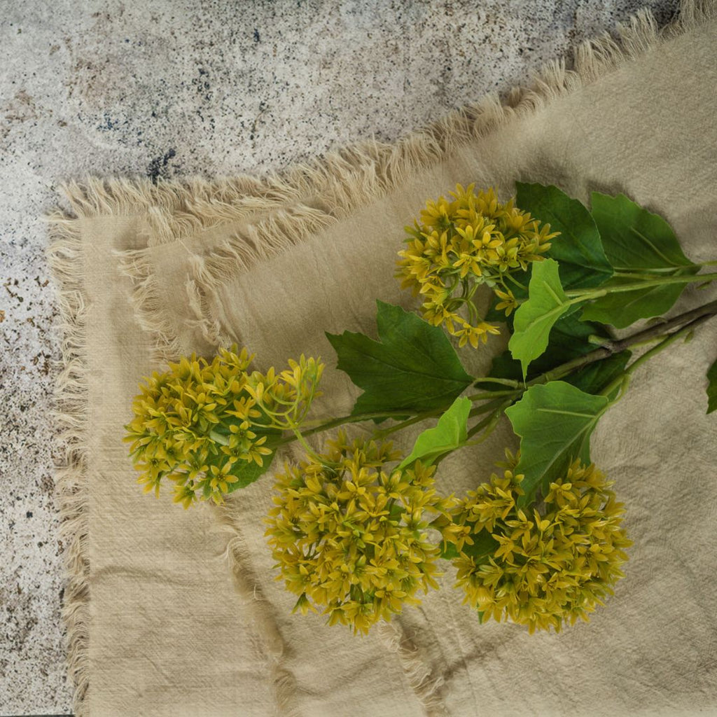 29" Yellow Snowball Spray