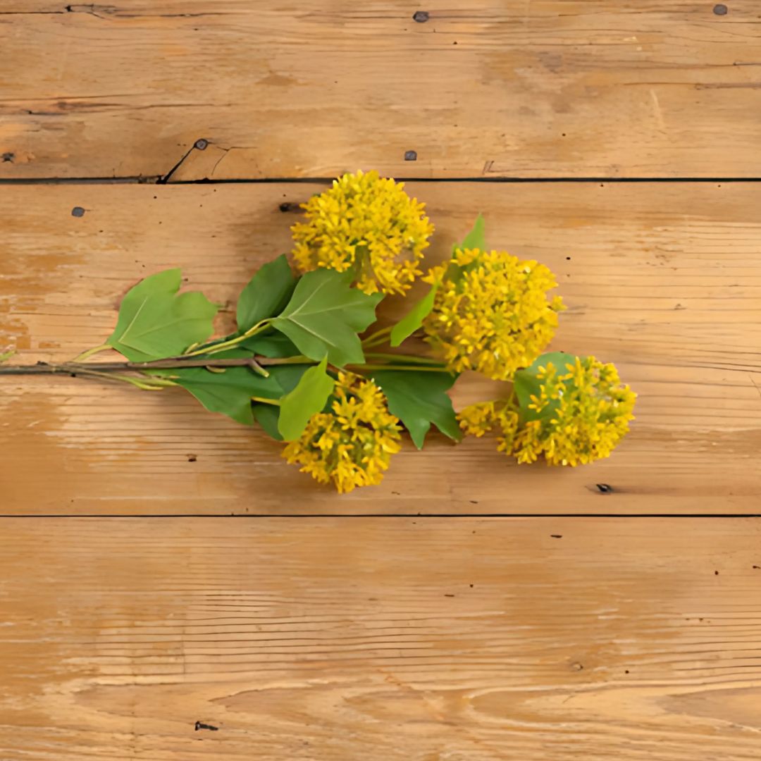 29" Yellow Snowball Spray