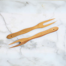 2 Prong Fork – German Cherrywood Cooking & Serving Utensil