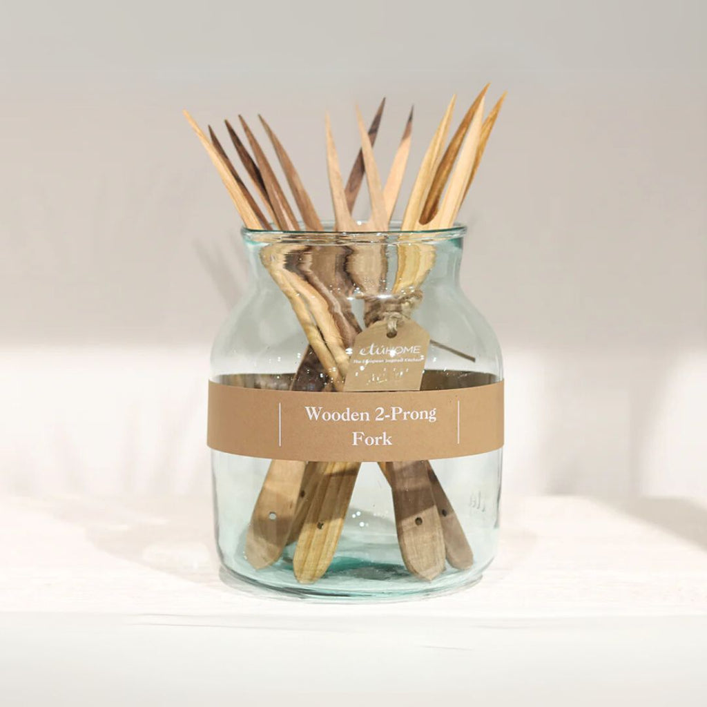 2 Prong Fork – German Cherrywood Cooking & Serving Utensil