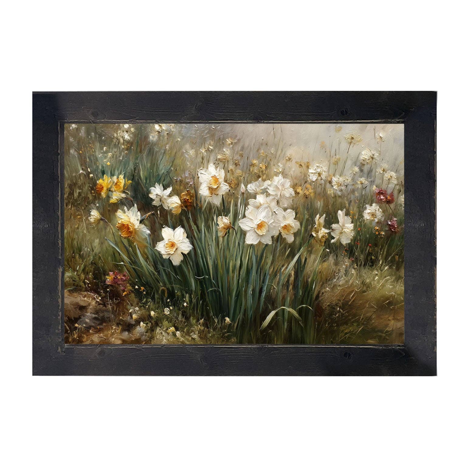 Patch of White Daffodils - Horizontal Frame