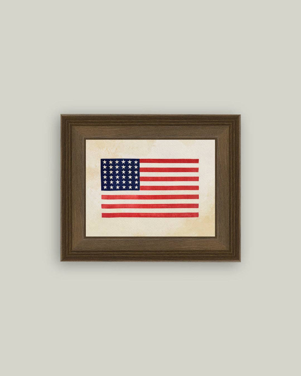 Thirty-Six Star Flag Framed