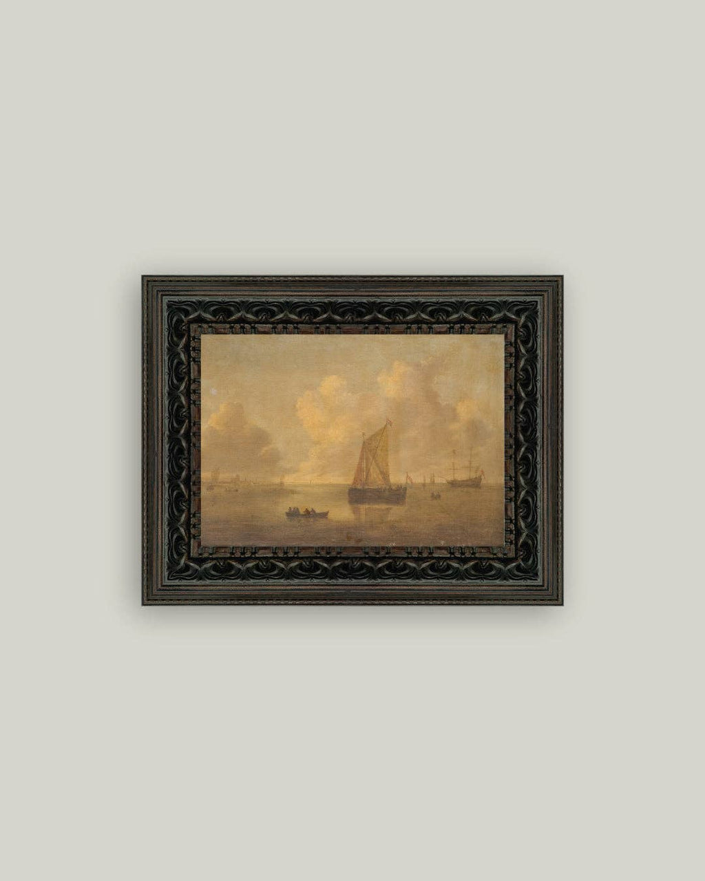 Seascape Town Framed