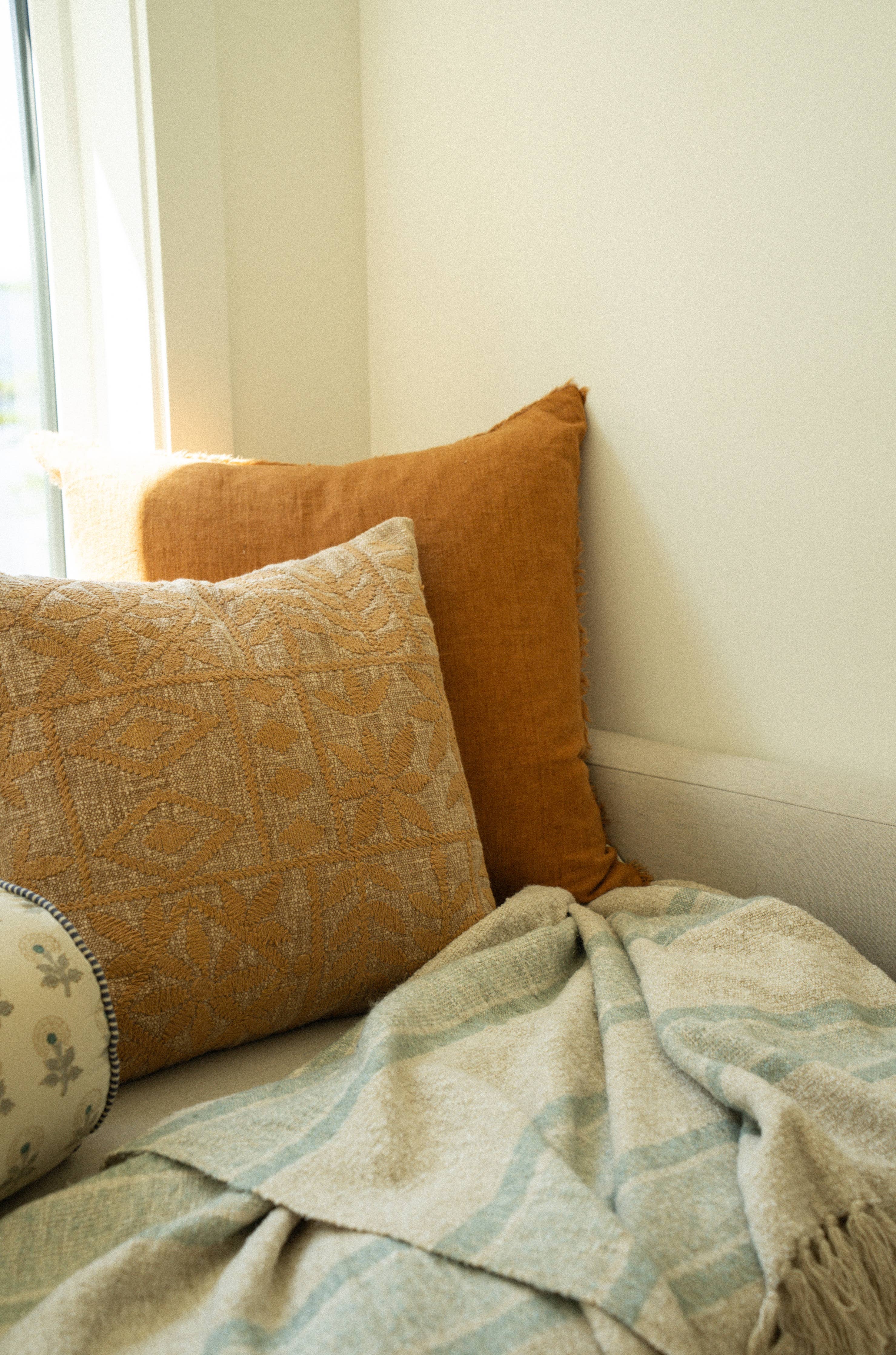 20x20 Isolde Embroidered Pillow