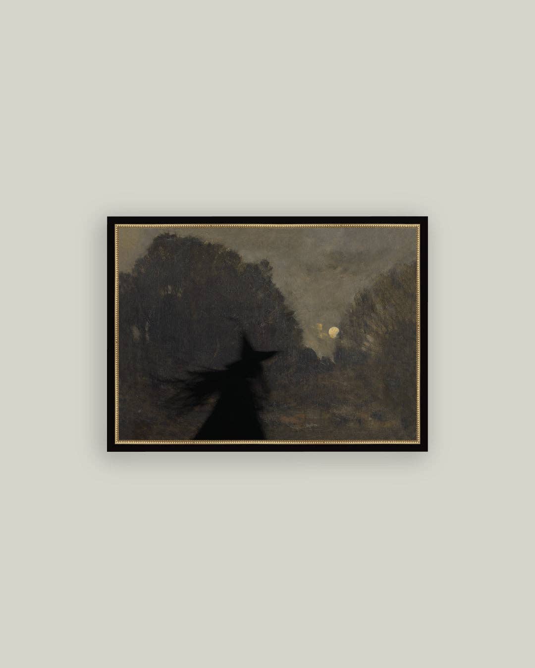 Midnight Witch Framed Antique Art