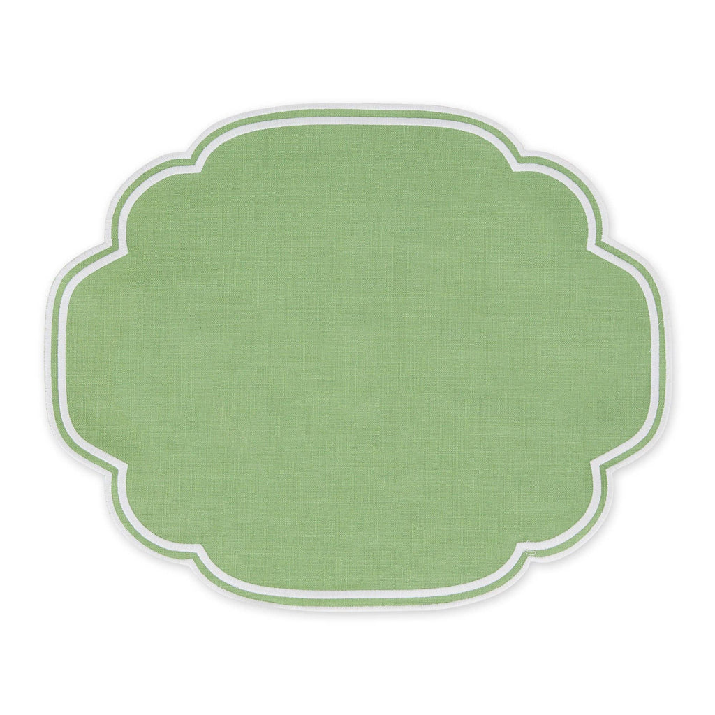 Mistletoe Green Slub Placemat