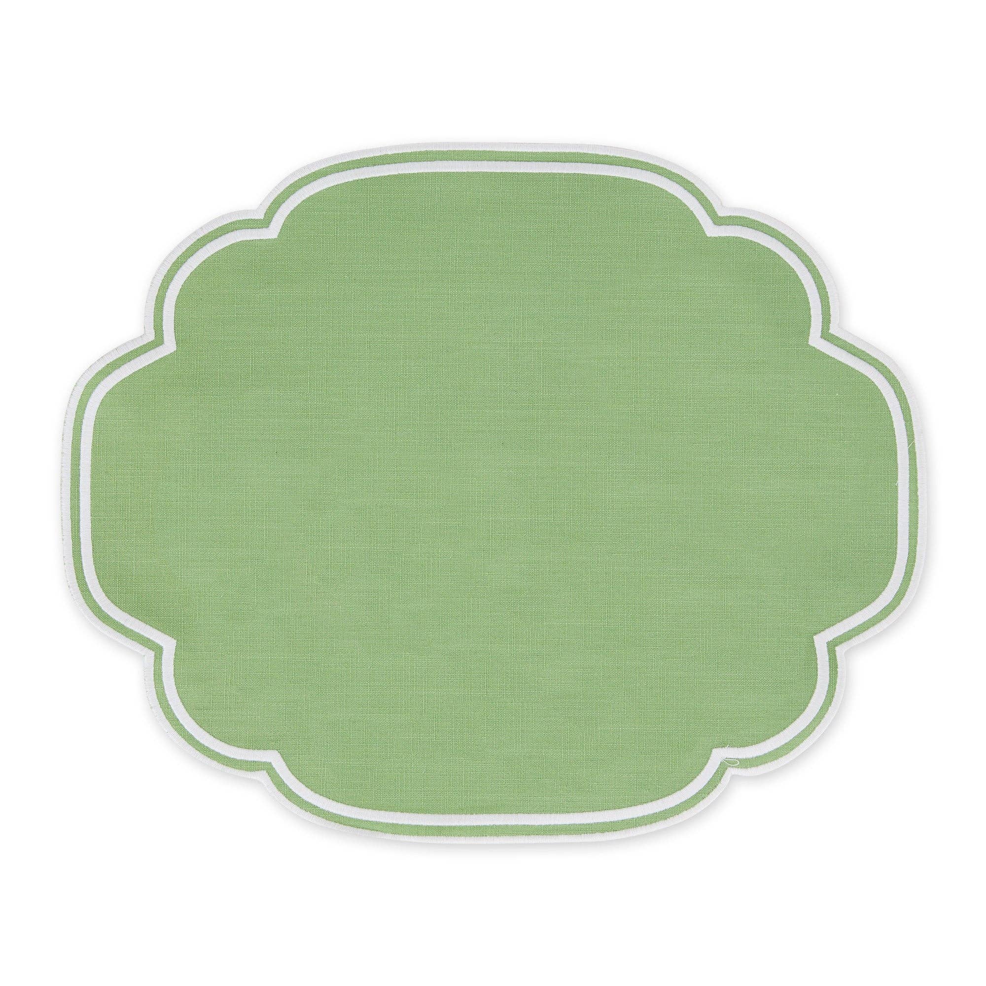 Mistletoe Green Slub Placemat