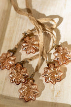 Snowflake Bunch Ornaments S/6, Copper