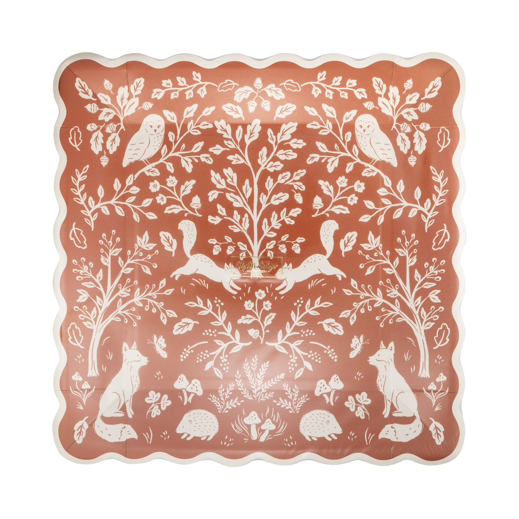 WDT1342 - Acorn Grove Square Paper Plates