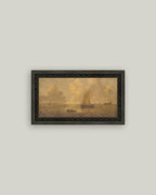 Seascape Town Framed