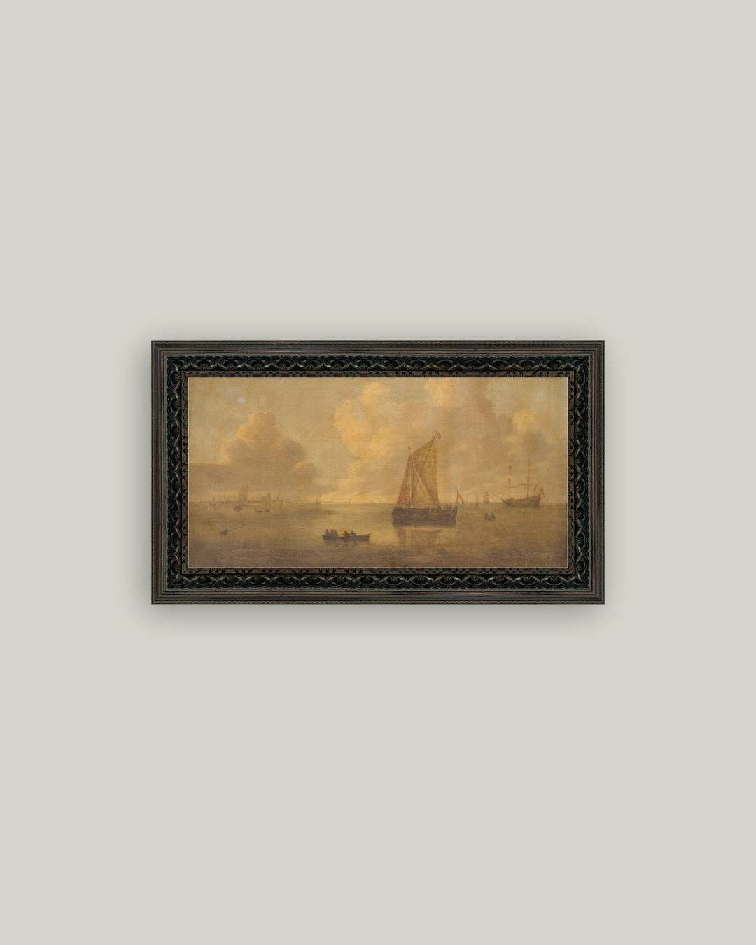 Seascape Town Framed