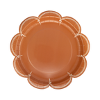 Scalloped Rust Paper Plates