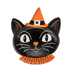Vintage Witchy Cat Plate