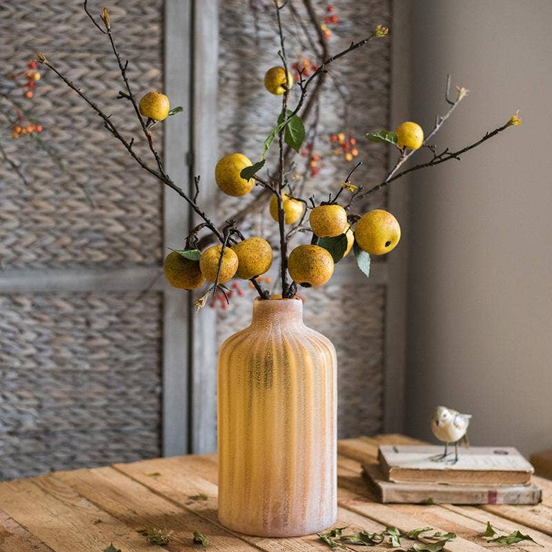 Yellow Apple Pear Stem 27"