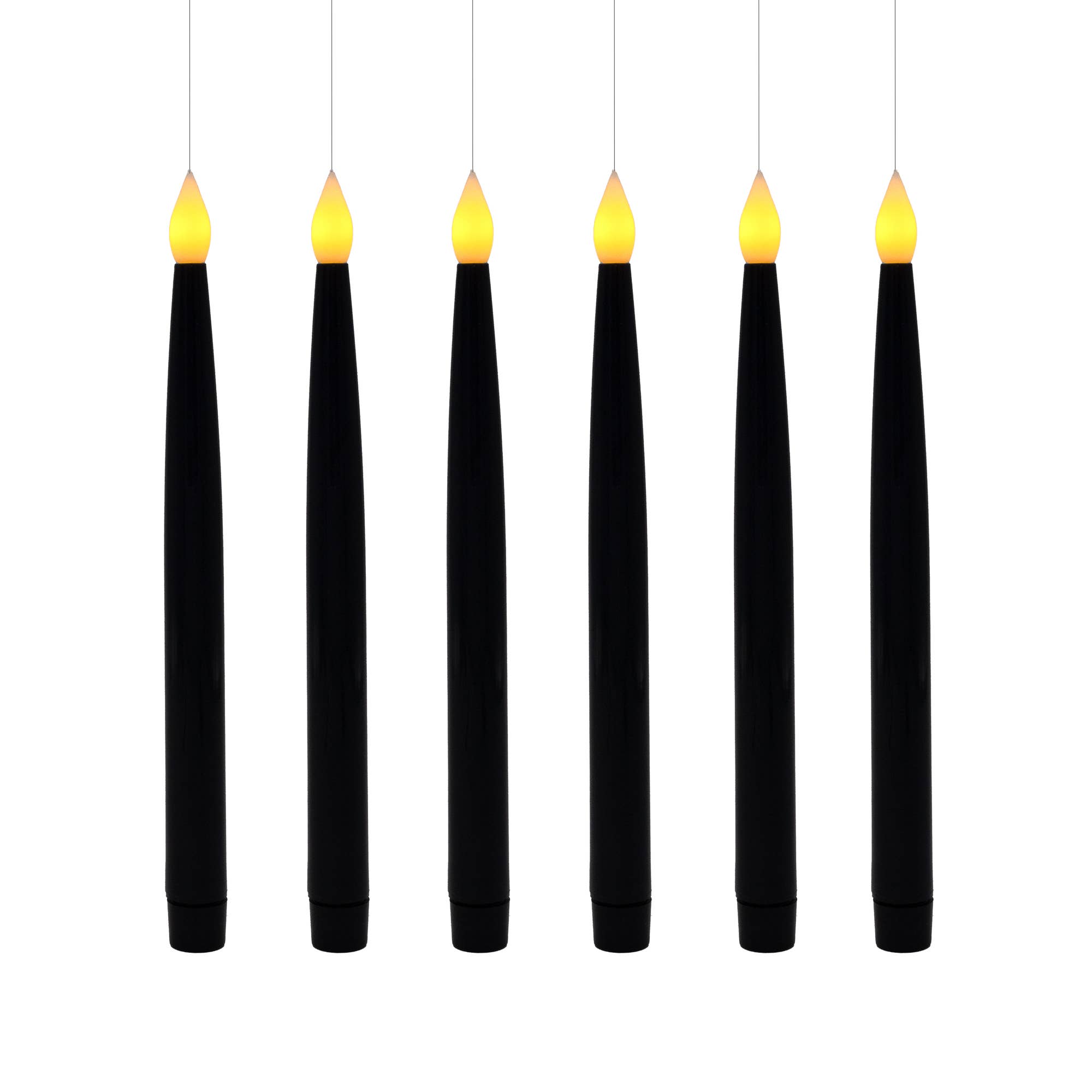 Hanging Black Taper Candle