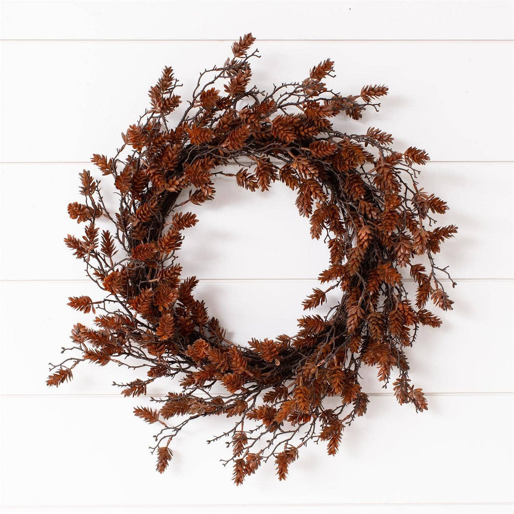 Pine Cone Brown Wreath