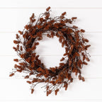 Pine Cone Brown Wreath