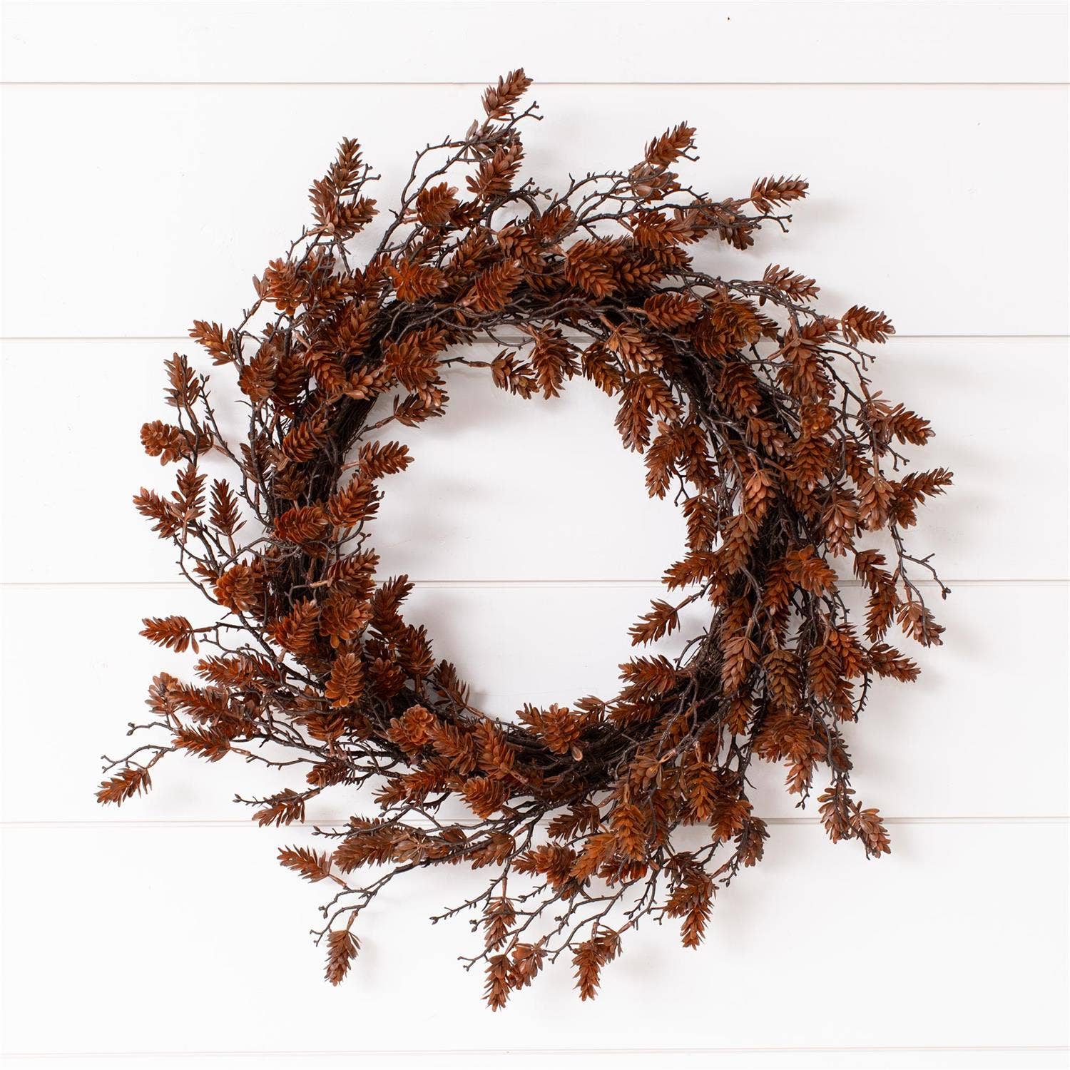 Pine Cone Brown Wreath