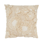 Delicate-Embroidered Floral Pillow
