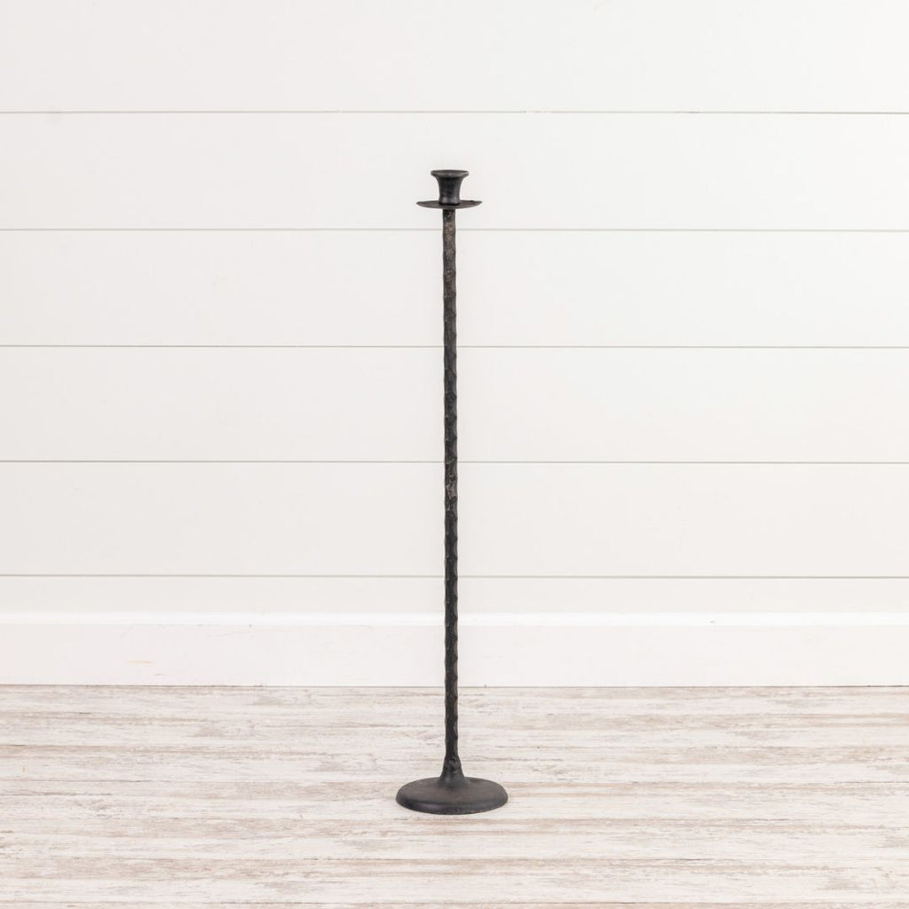 32.5" Black Tall Taper Candlesstick