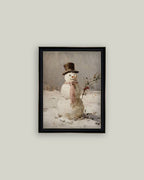 Snowman in Pink Scarf