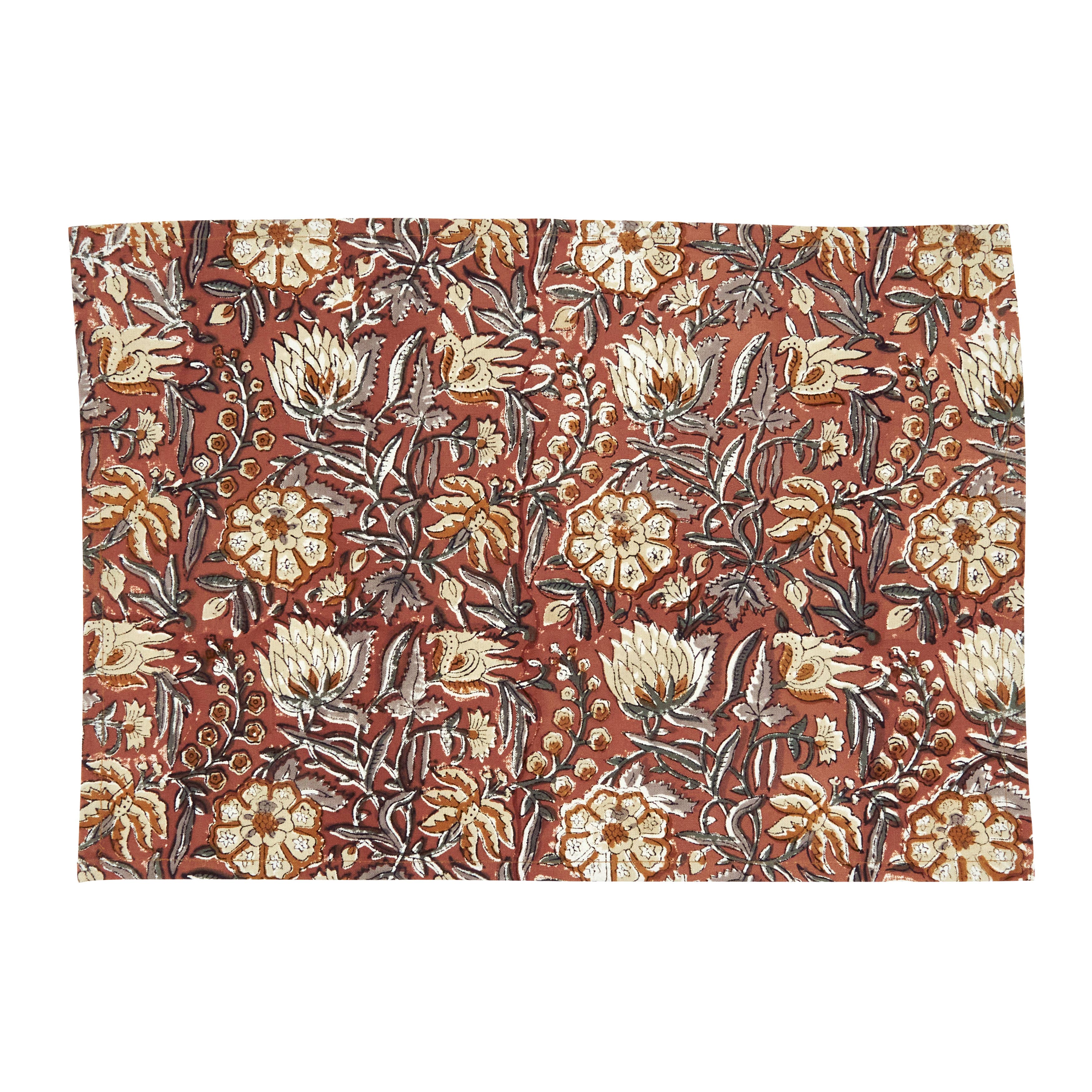 Autumn Botanical Cotton Placemats