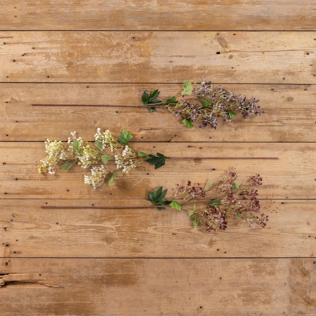 34" White Winter Daphne Spray Floral Decor
