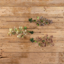 34" Wine Winter Daphne Spray Floral Decor