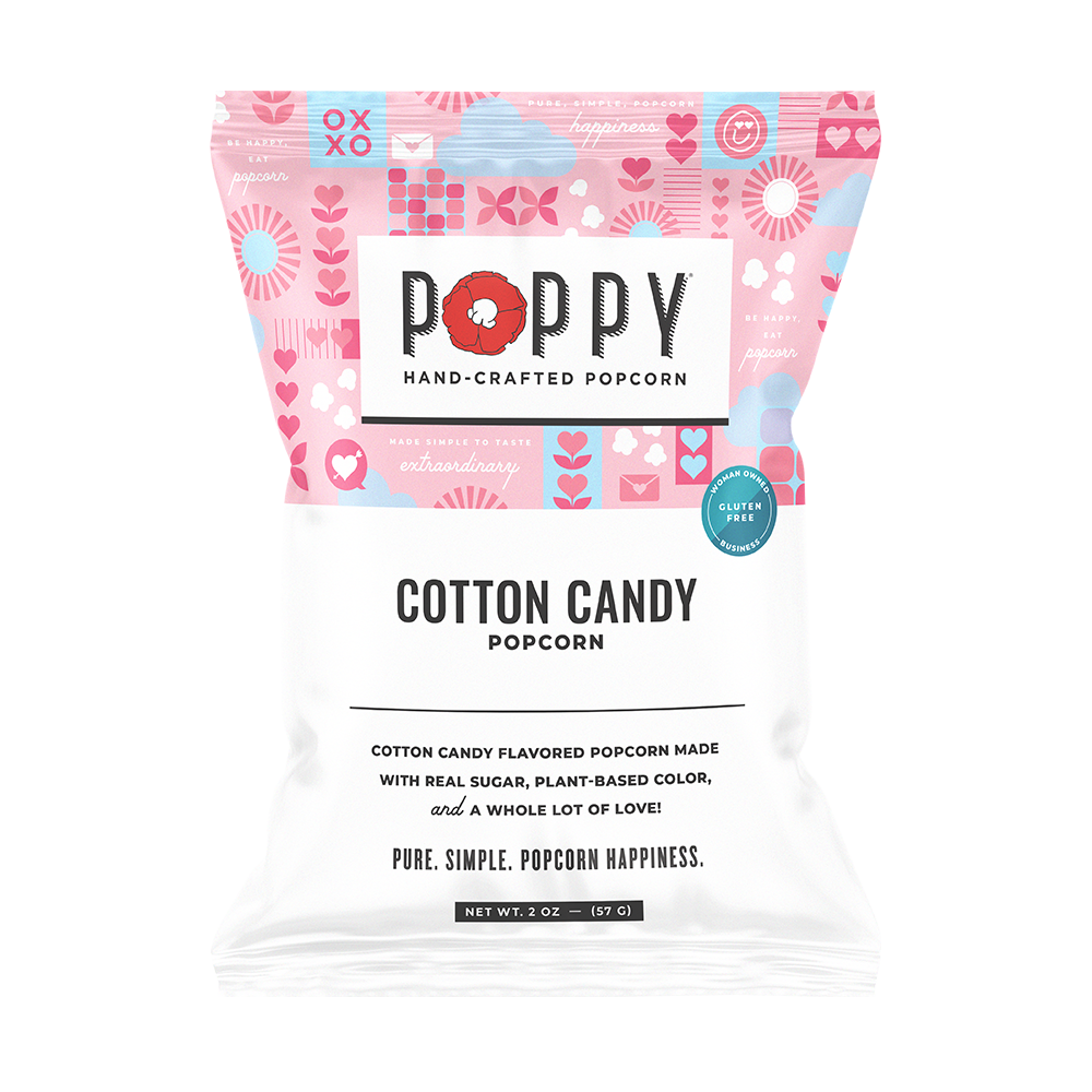 Cotton Candy Popcorn Snack Bag