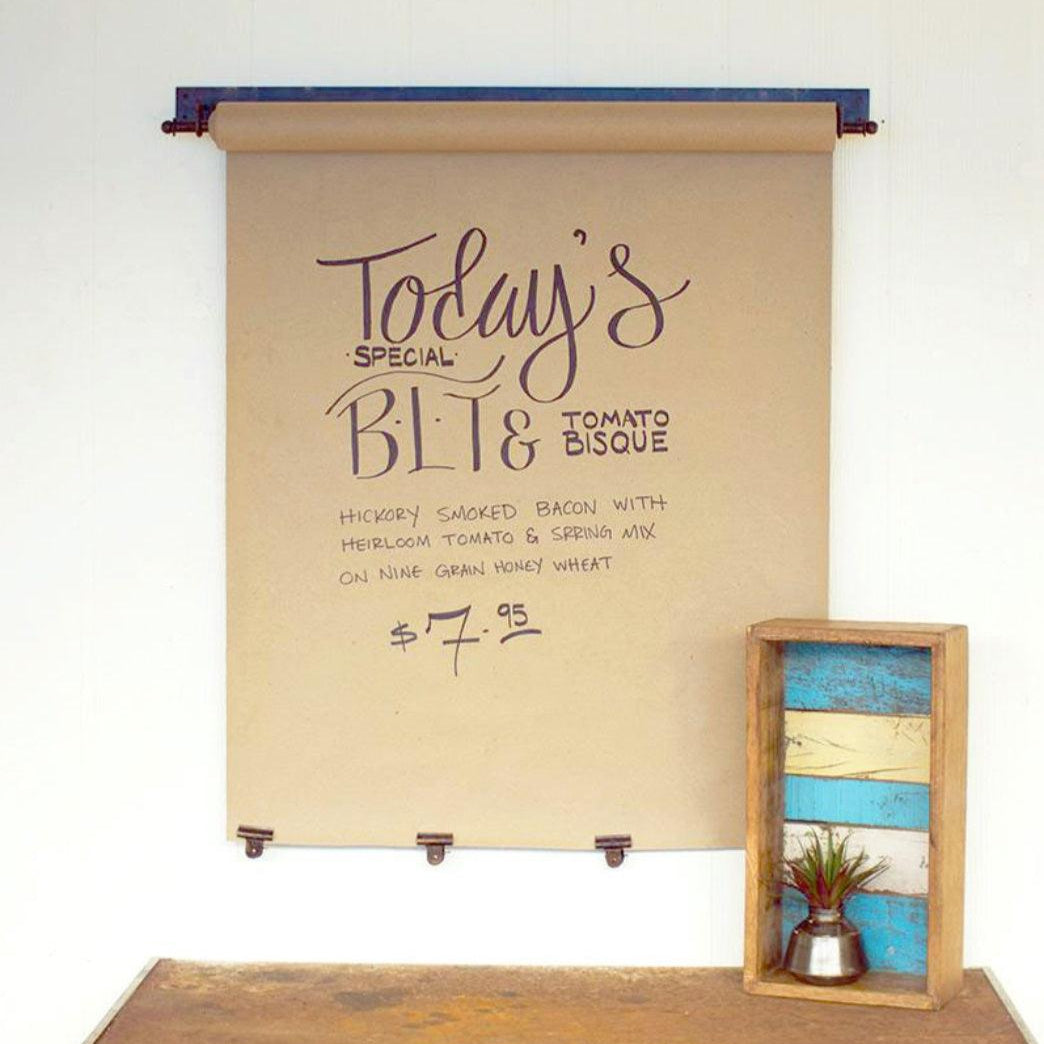 35 inch Hanging Note Roll with Brass Clips