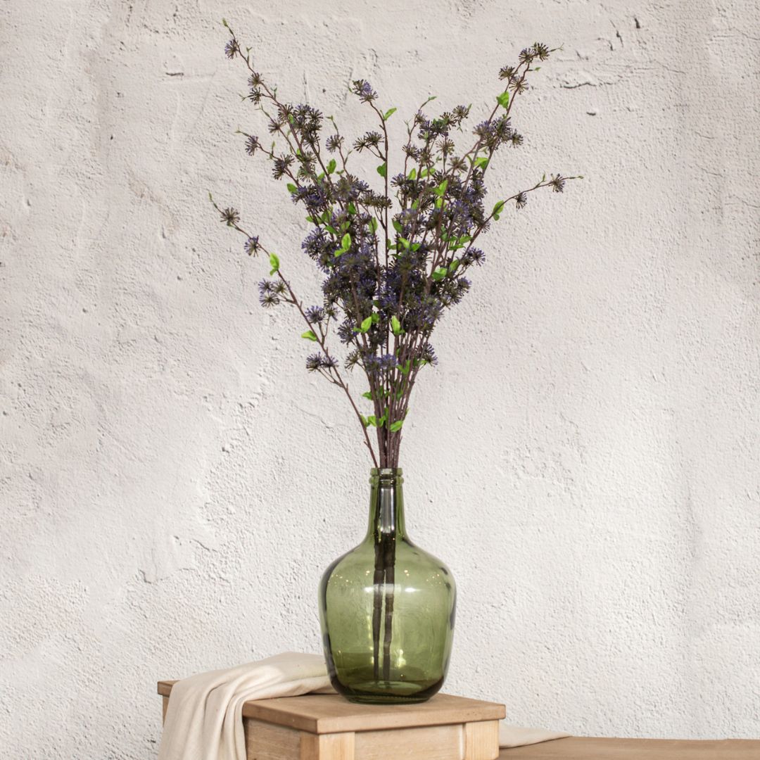 36" Purple Eucalyptus Seed Bush Decor