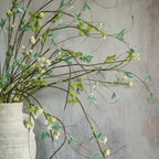 37" Wildflower Bush Artificial Flower - Boxwood & Cream